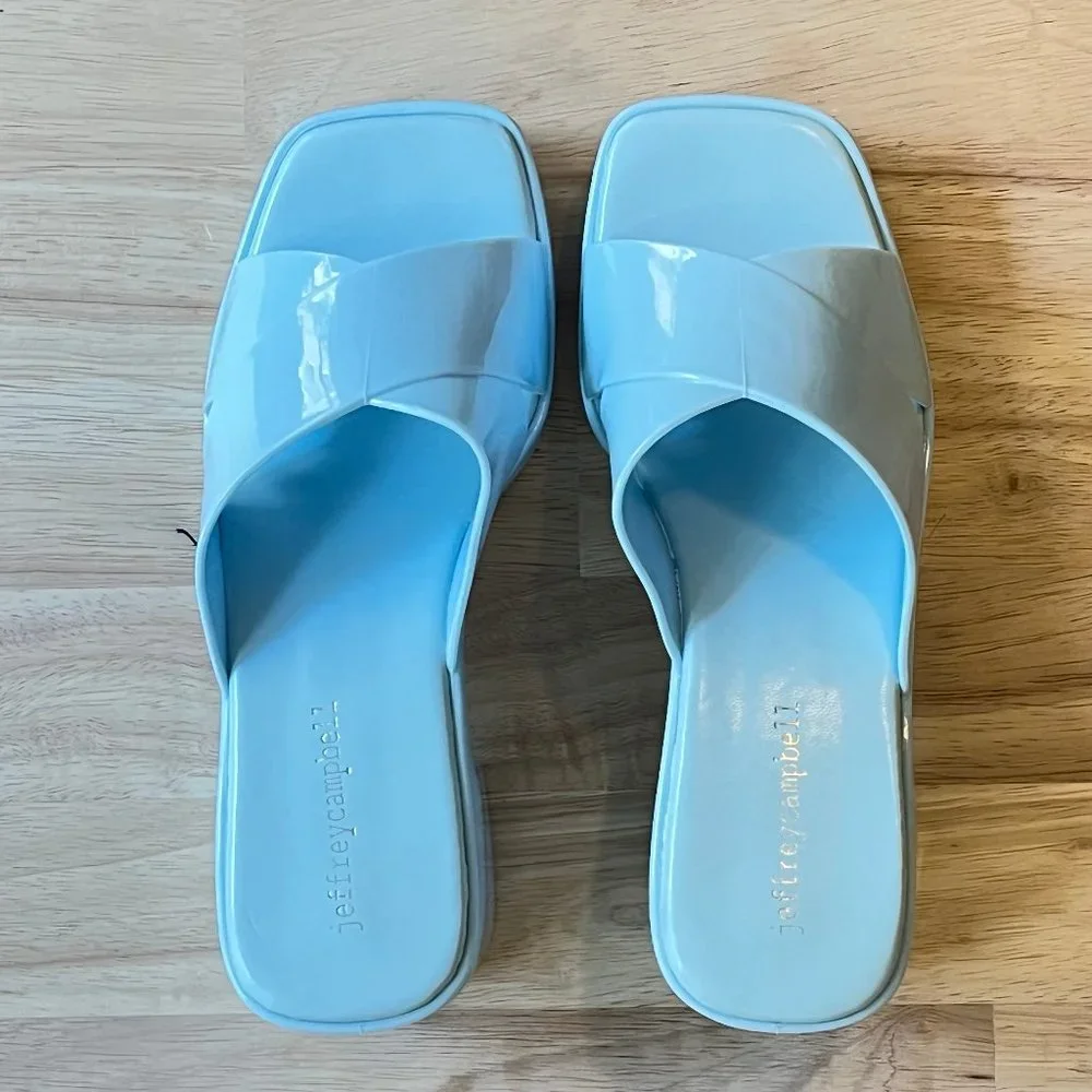 🌹Sold🌹Jeffery Cambell For FREE PEOPLE "Vacay Vibes" Platform Jelly Sandlall - Picture 4 of 17